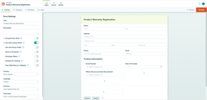 An example Cognito Form