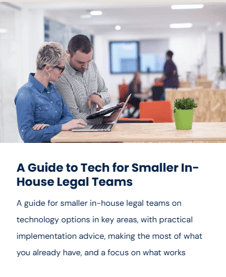 LawHawk Guide to Tech for Smaller In-House Legal Teams