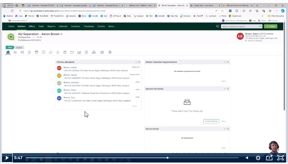 HotDocs Advance for Law Firms Video, including ActionStep Integration Example